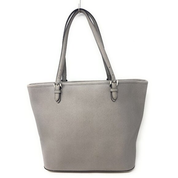 Michael Kors Jet Set Leather Large Pocket Multi-Function Tote Bag in Grey $595 - Picture 3 of 7